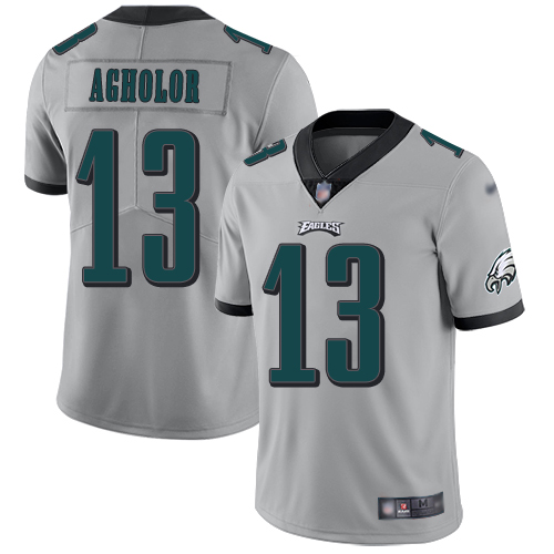 Men Philadelphia Eagles #13 Nelson Agholor Limited Silver Inverted Legend NFL Jersey Football->nfl t-shirts->Sports Accessory